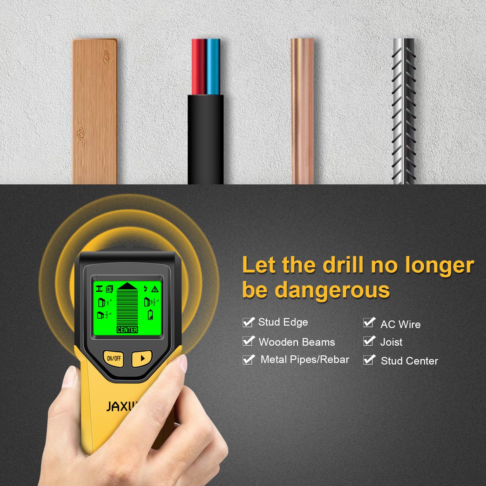 JAXWQ deep scan reveals width of larger objects behind walls