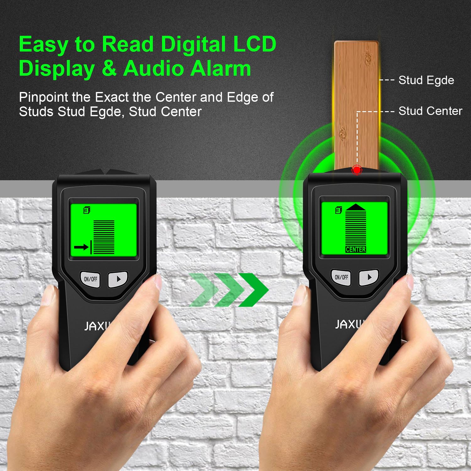 JAXWQ live AC wire detection protects installations behind walls.