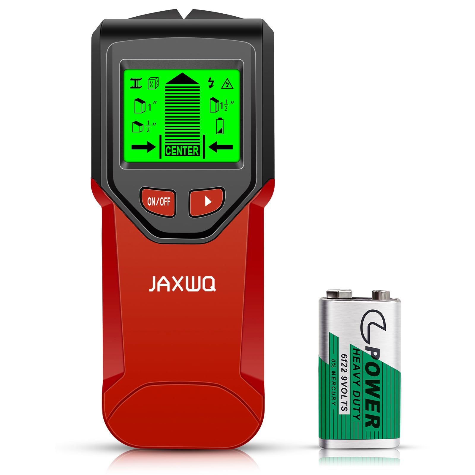 JAXWQ Stud Finder with LCD display guides precise mounting
