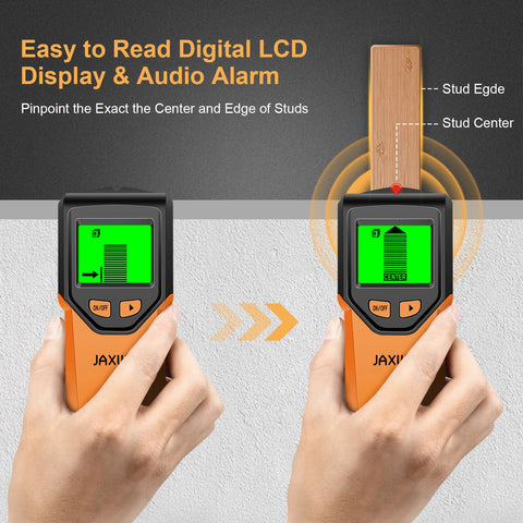 JAXWQ detects live AC wires behind walls to prevent electrical hazards during hanging.