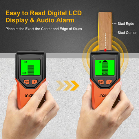 JAXWQ Stud Finder emits audible alerts to guide placement.
