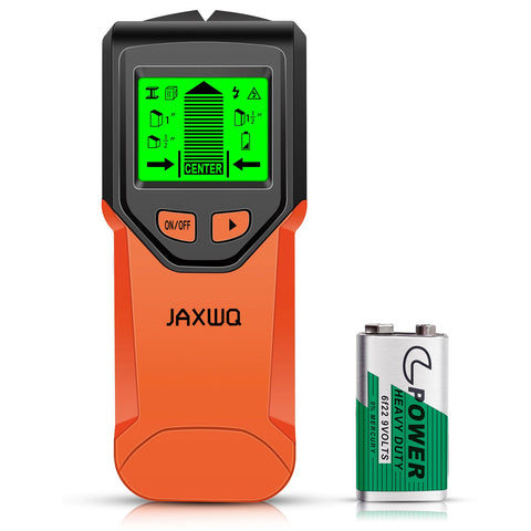 JAXWQ Stud Finder Wall Scanner shows center and edge for precise mounting.