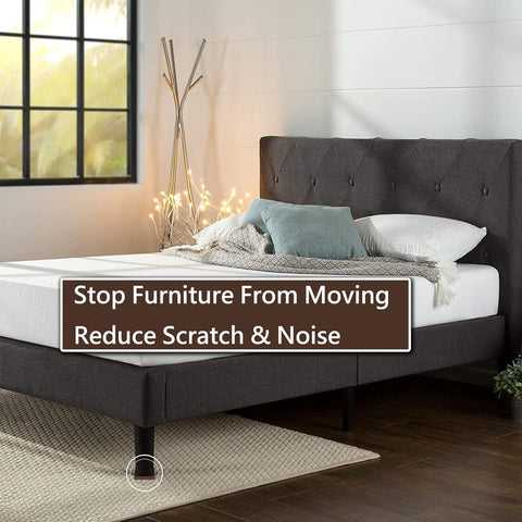 Jayen bed-frame cups securely hold legs, reducing noise and shifts.