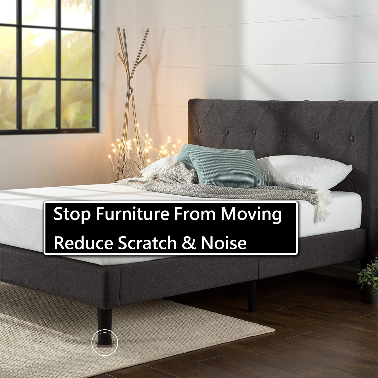 Jayen square cups provide balance and stability for heavy furniture.