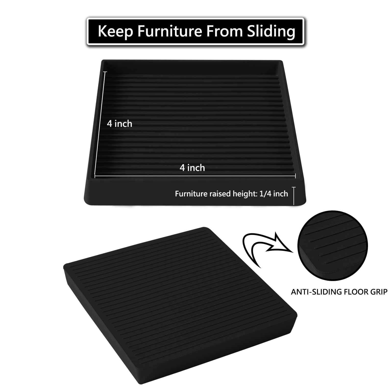 Jayen piano floor protector keeps heavy furniture in place on delicate surfaces.
