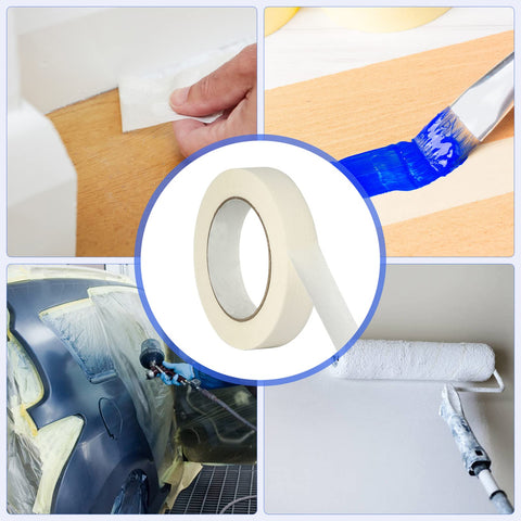 JayJayup masking tape works on paper and cardboard labeling and marking.