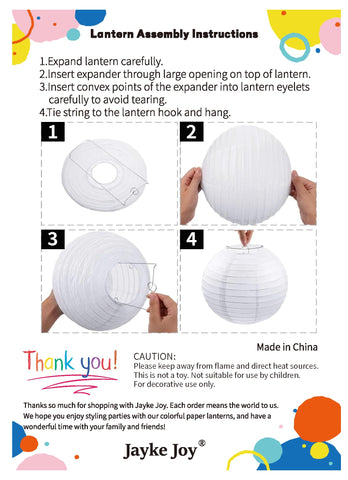 Jayke Joy mixed sizes lanterns for versatile party decor
