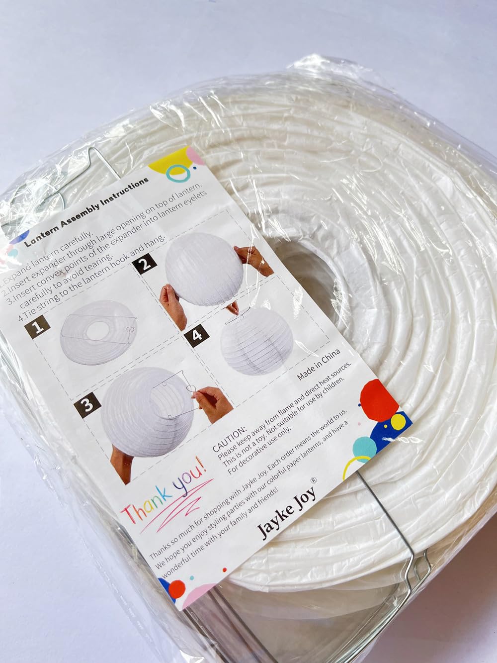 Jayke Joy reusable lightweight lanterns easy to pop open and store