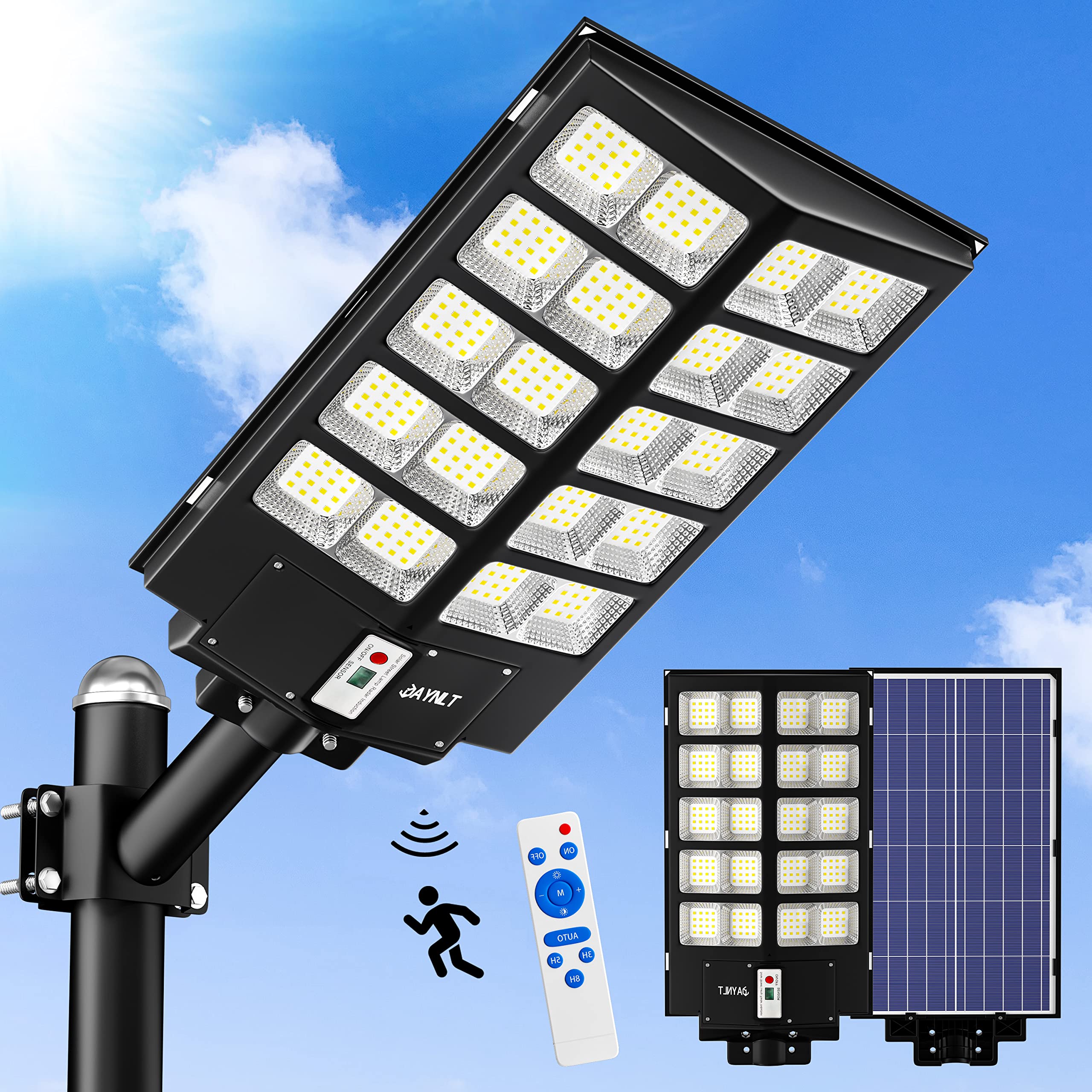JAYNLT Y-5200W LED beads brightness for wide outdoor areas.