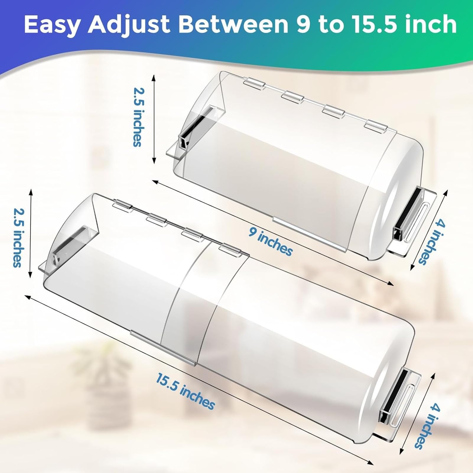 Jazalz Air Vent Deflector universal-fit adapts to ceilings, floors, and walls
