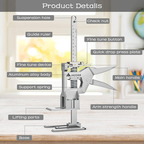 JAZORR stainless steel arm lift shows durable, heavy-load performance.