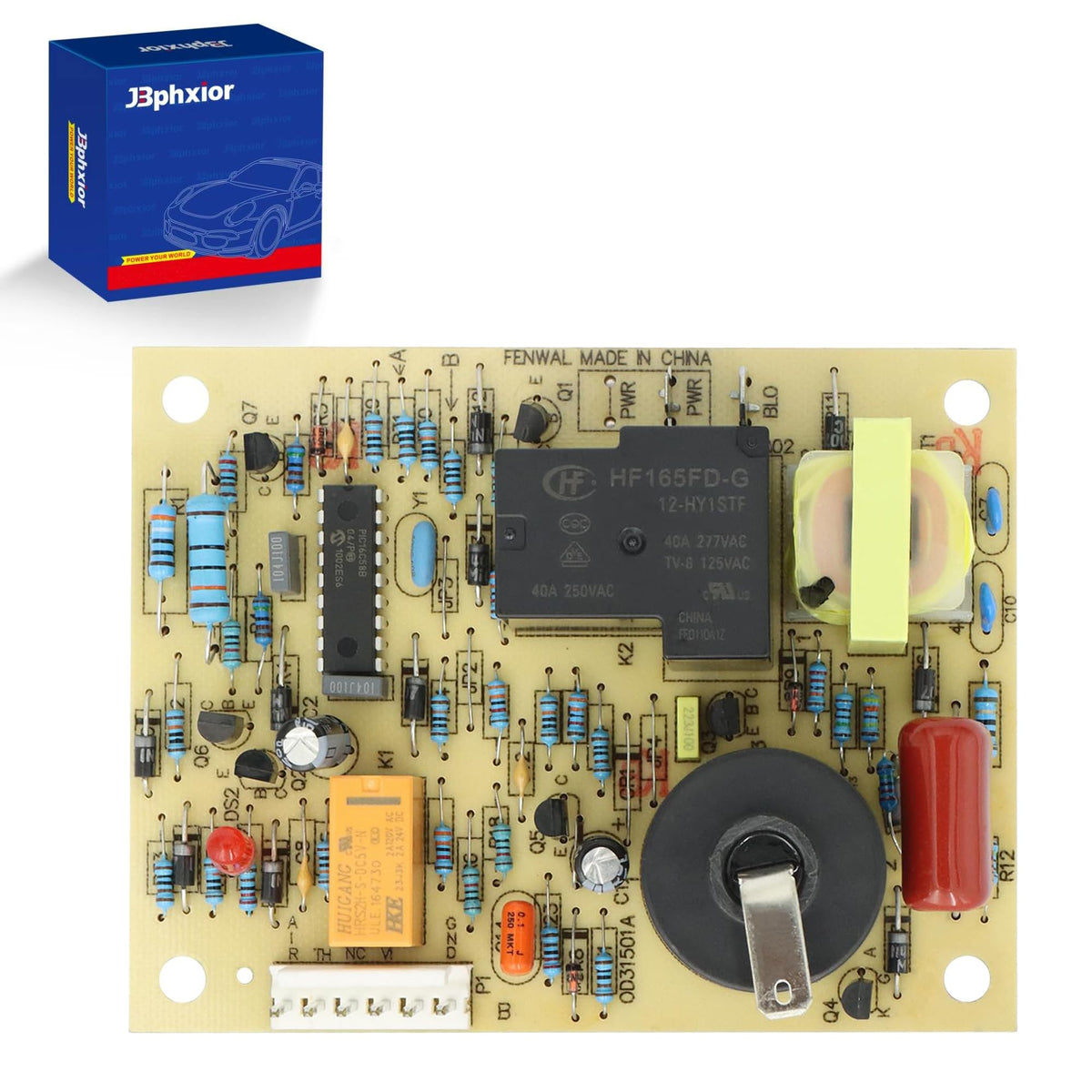 JBphxior 31501 ignition board front view for Atwood/Dometic furnaces enabling reliable ignition