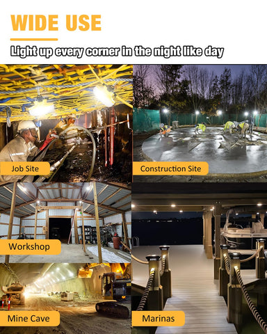 JC-LGL 100ft LED string light provides wide area illumination for renovations