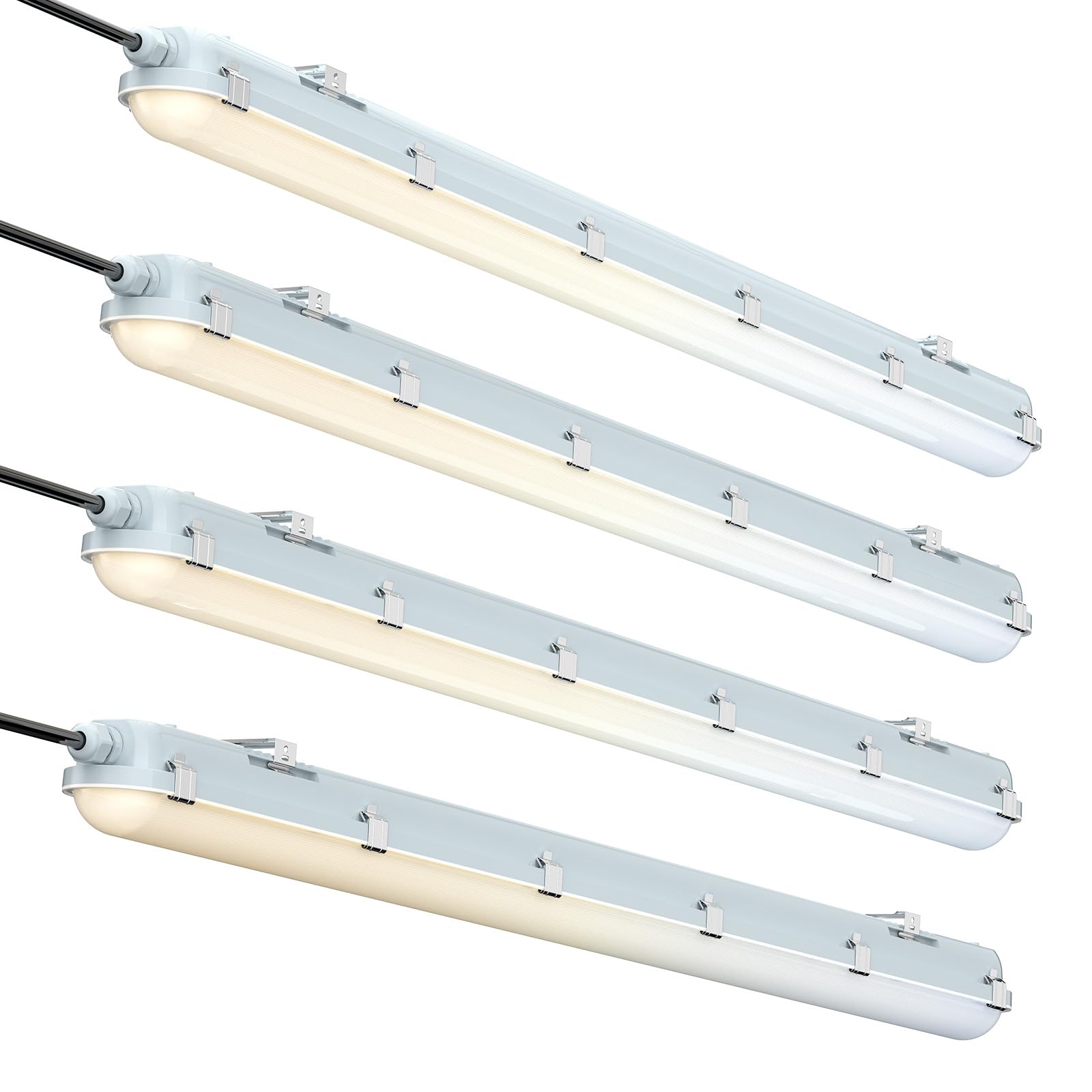 JC-LGL 4ft vapor-tight LED fixture for broad garage lighting