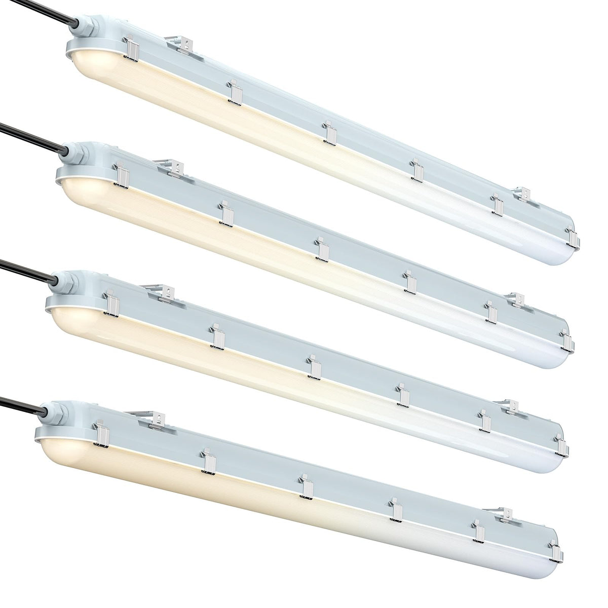 JC-LGL 4ft vapor-tight LED fixture for broad garage lighting