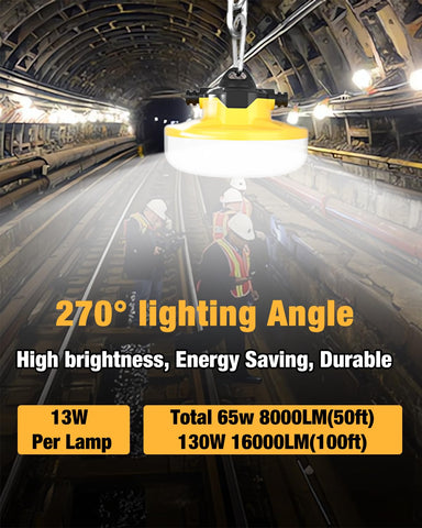 JC-LGL 5000K daylight output illuminates tasks with crisp, natural tones.
