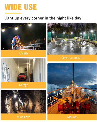 JC-LGL 5000K daylight color for natural-looking task lighting
