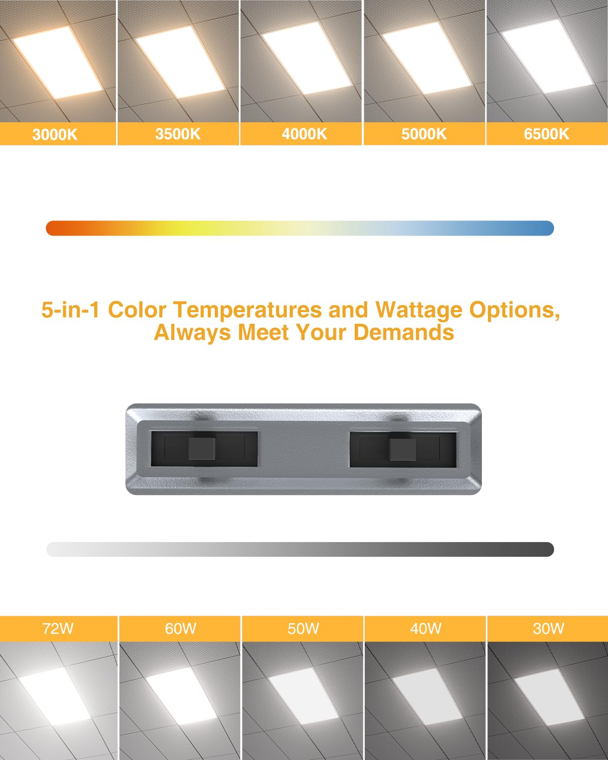 JC-LGL LED 2x4 panel dimming slider demonstrates 0-10V brightness control.