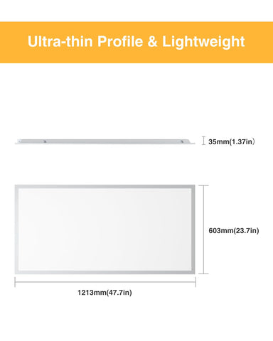 JC-LGL LED 2x4 panel packaging for two-unit bundle.