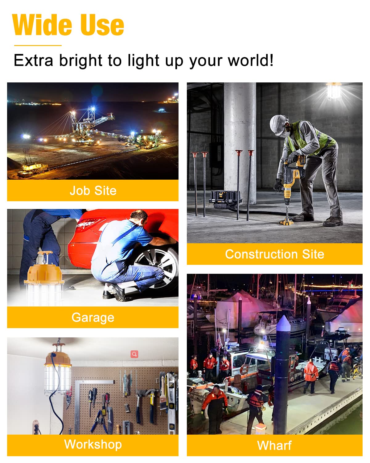 JC-LGL LED work light 150W floor stand option included
