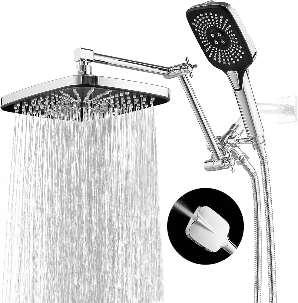 Jcrob 12-inch rainfall shower head for powerful spa-like experience