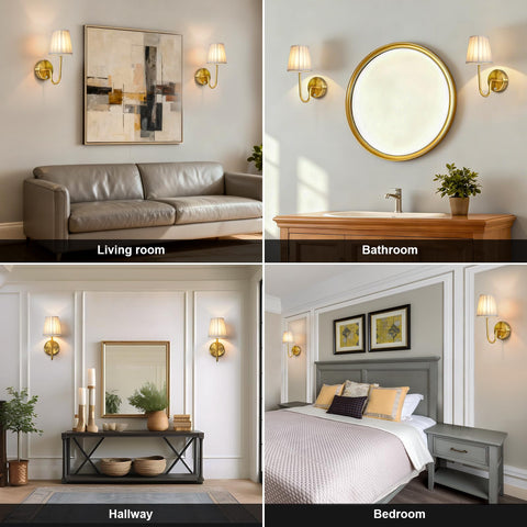 JDCQKHA versatile wall light for living room, bedroom, or hallway.