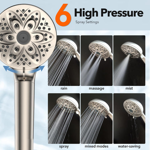 JDO 59-inch stainless steel hose reaches every corner of the shower