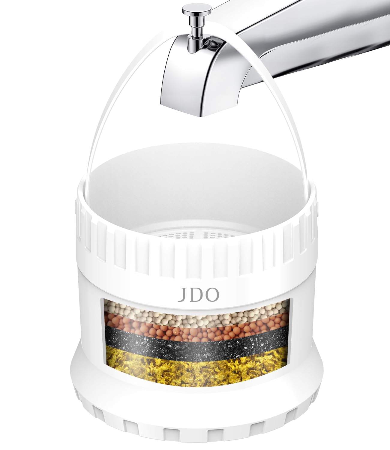 JDO Bath Filter with large opening design prevents overflow during tub filling