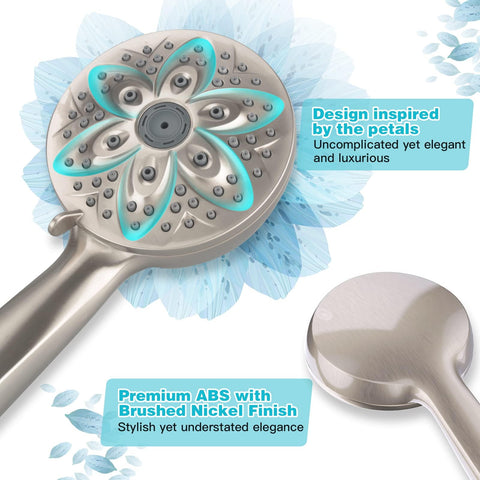 JDO high-pressure handheld showerhead delivers powerful rinsing performance.