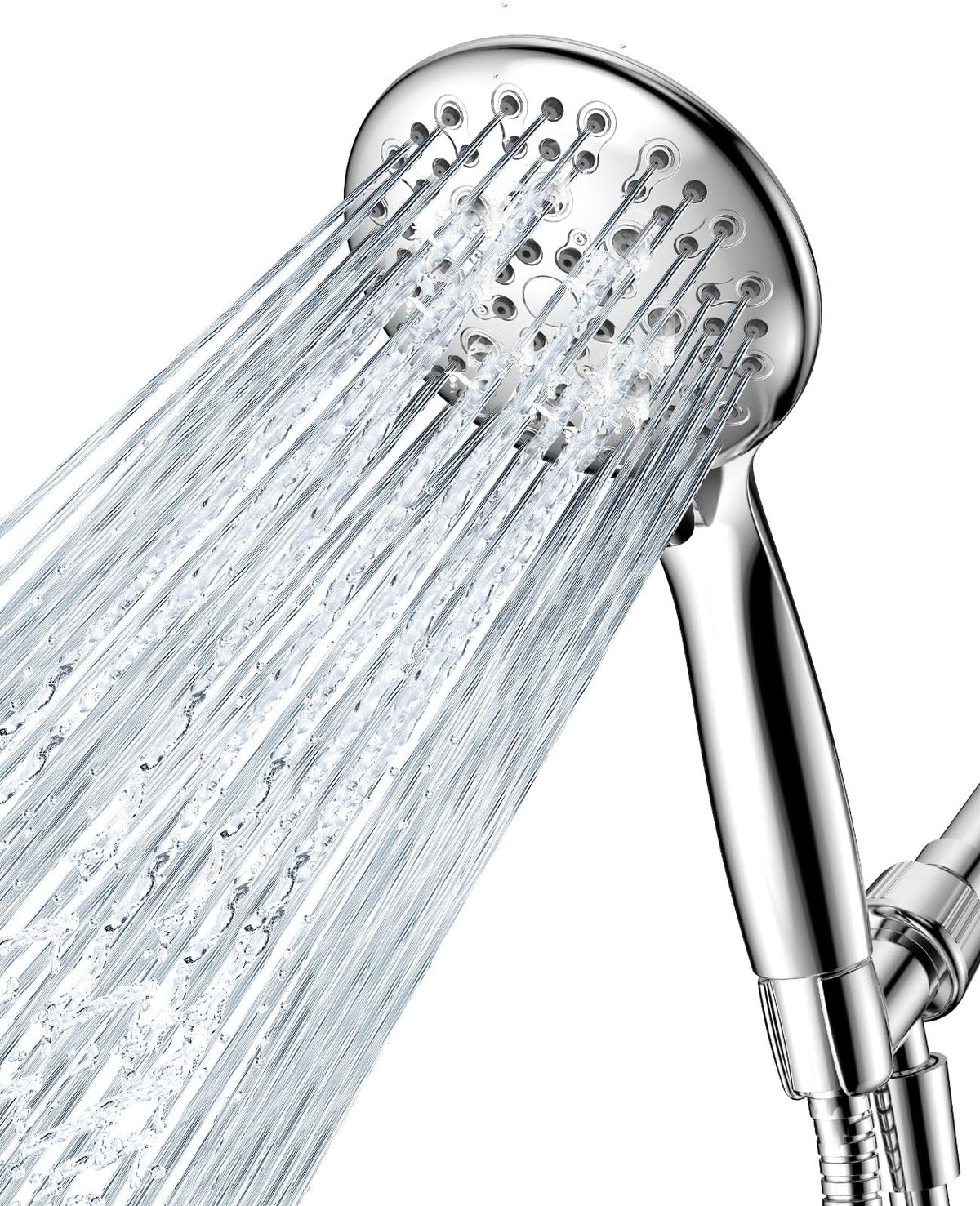 JDO high-pressure showerhead with six settings for a customizable spa-like shower