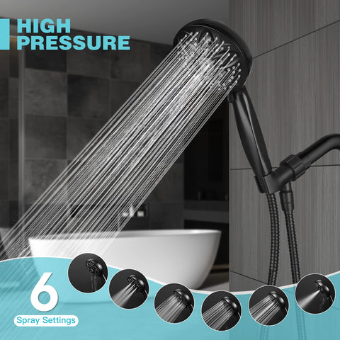 JDO shower head with air-induction technology for powerful pressure.