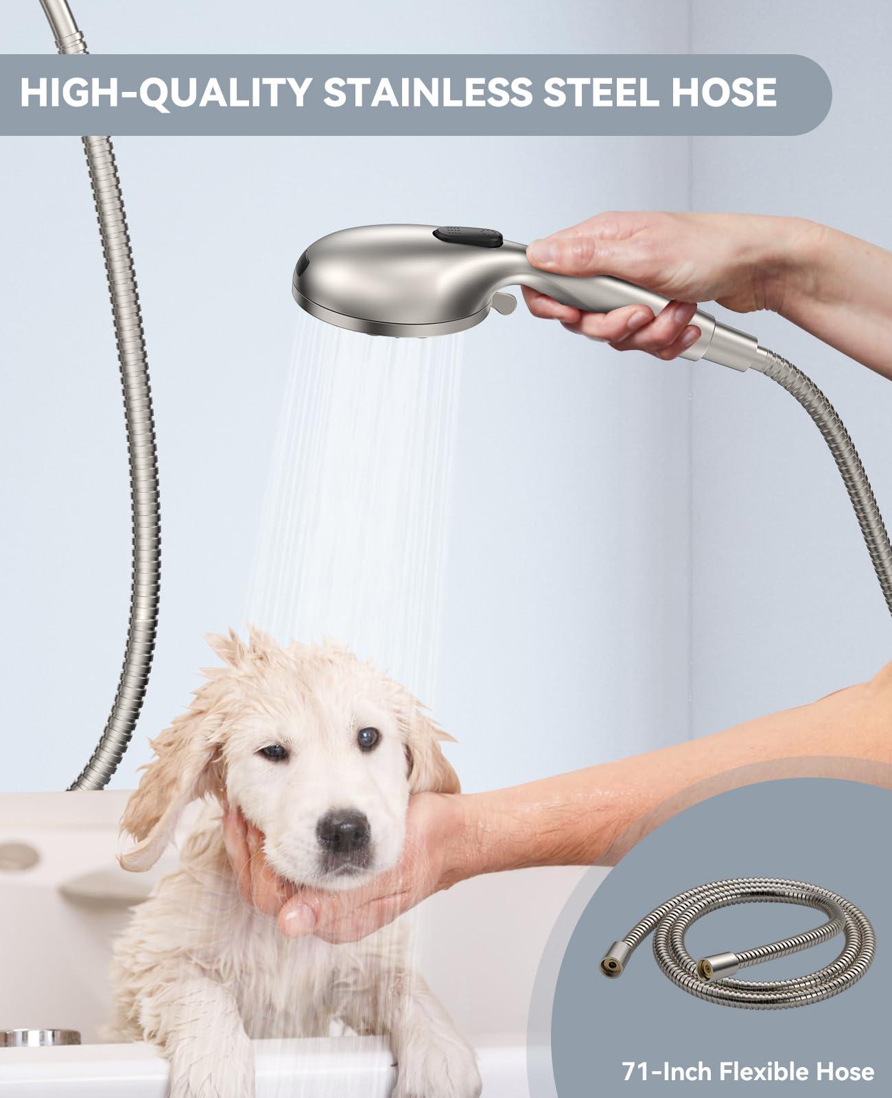 JDO anti-clog silicone nozzles resist mineral buildup for longevity.