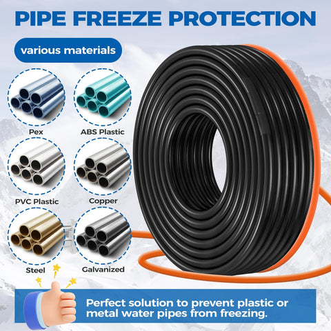 JDZKOMKE compatible with metal and plastic pipes for versatile protection