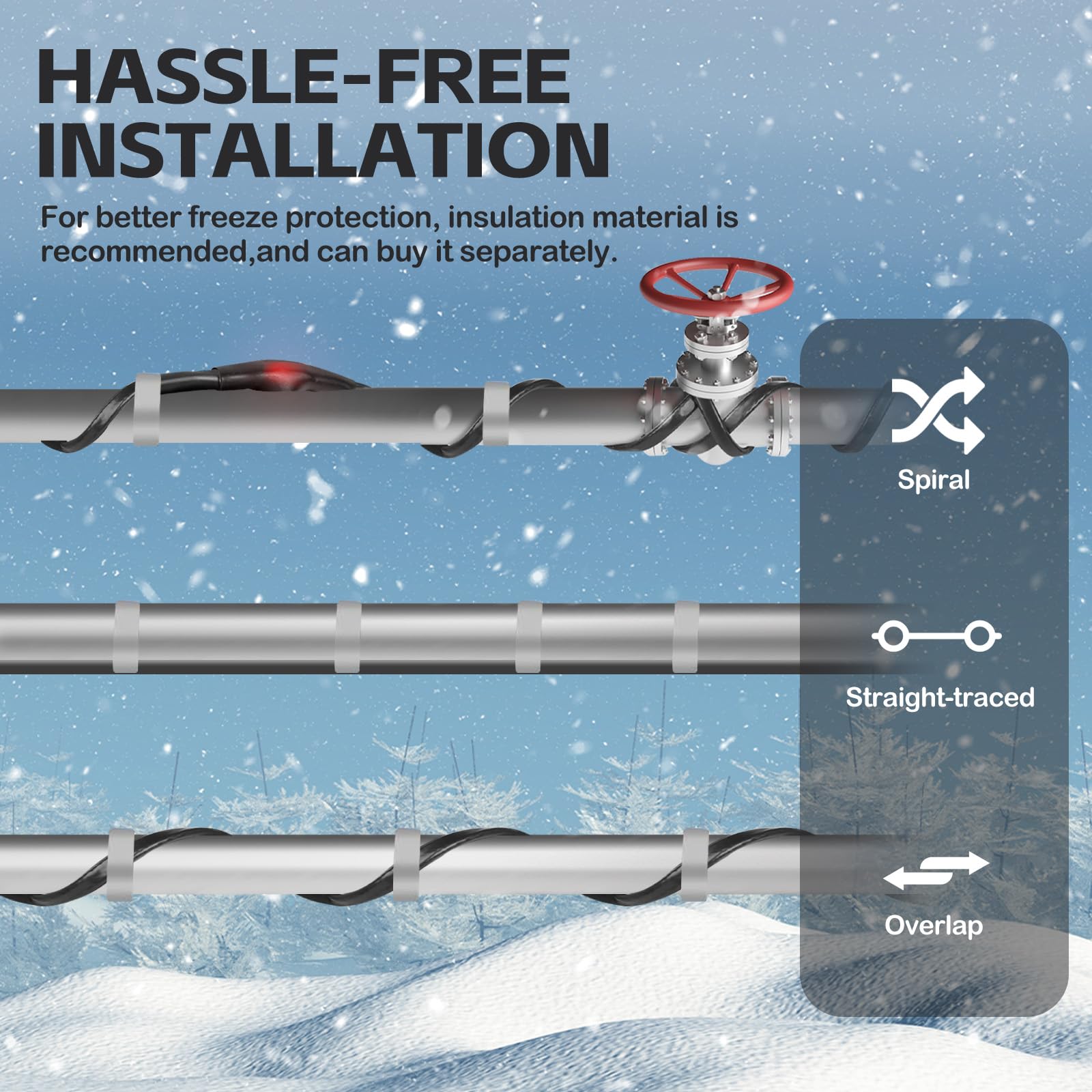 JDZKOMKE pre-installed plug with indicator light shows easy setup and status.