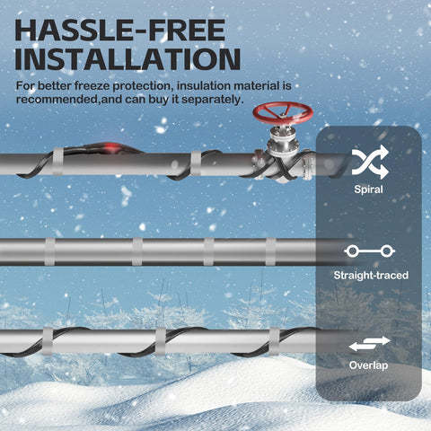 JDZKOMKE pre-installed plug with indicator light shows easy setup and status.