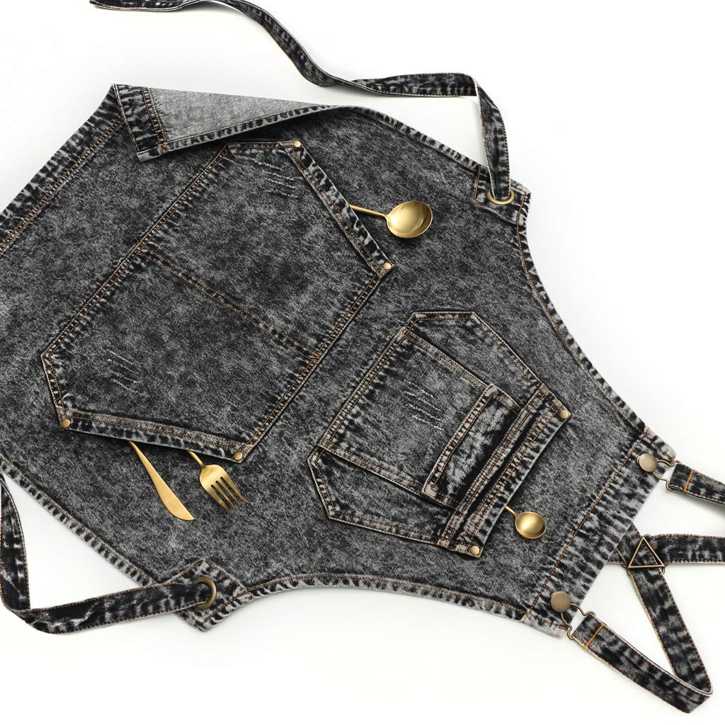 Jeanerlor apron bronze rivets add durability and style