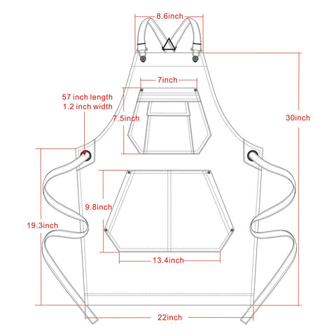 Jeanerlor apron double-layer grommets resist wear in busy environments