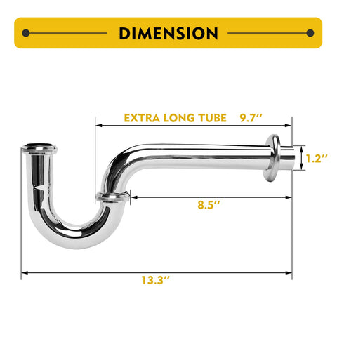 JEAPHA installation kit includes flange and extension tube for easy setup
