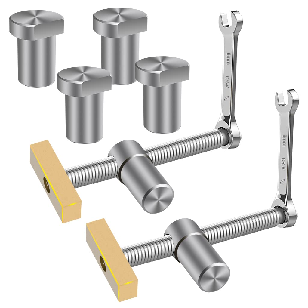 JEEJINYAN bench dog clamps assembly showing complete secure-workholding kit