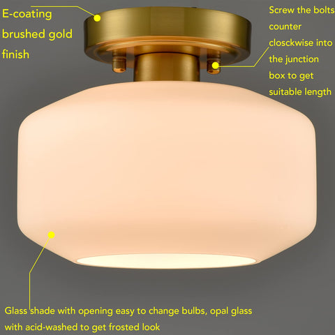 JEENKAE kitchen ceiling fixture brightens work and dining areas