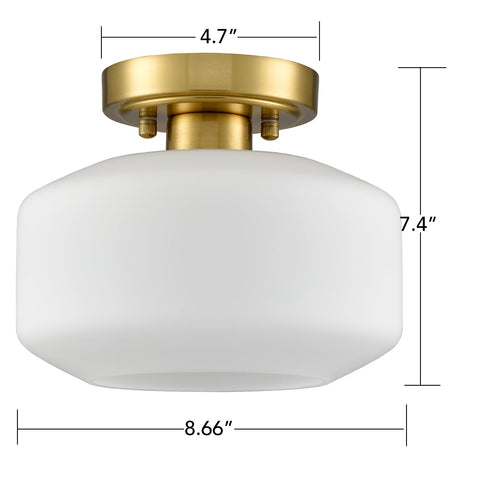 JEENKAE modern farmhouse ceiling light blends gold finish with timeless style