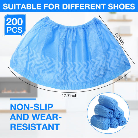 Jeere non-slip boot covers with rugged sole and straps for safe indoor use.