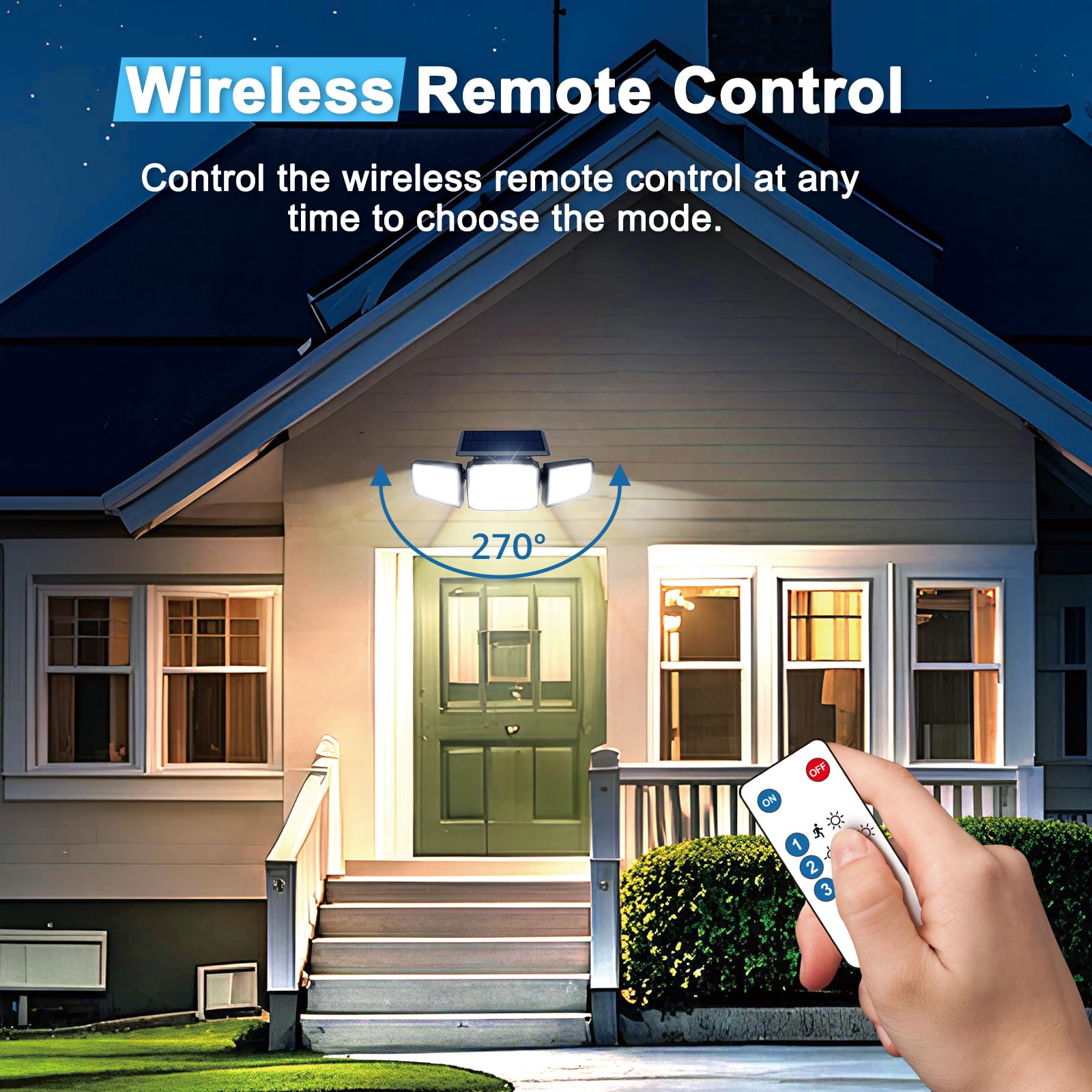 JEJOT two-pack setup covers larger outdoor areas with easy upgrades.