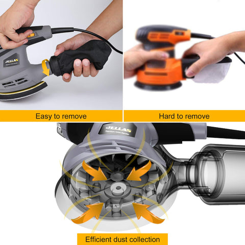 Jellas OS280 ergonomic rubberized handle reduces fatigue