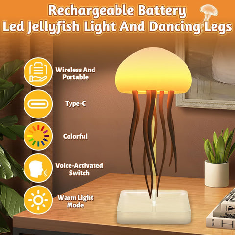 Jellyfish Lamp offers soft, ambient light that’s easy on the eyes.