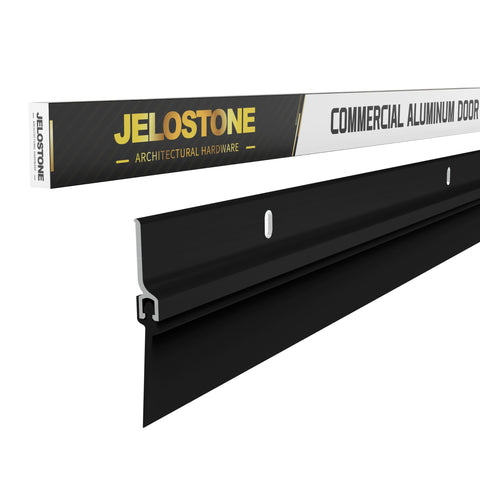 JELOSTONE 2Pack door bottom sweep in aluminum seals exterior doors against drafts