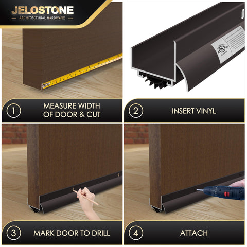 JELOSTONE fire-rated bottom shoe with UL certification ensures safe performance.