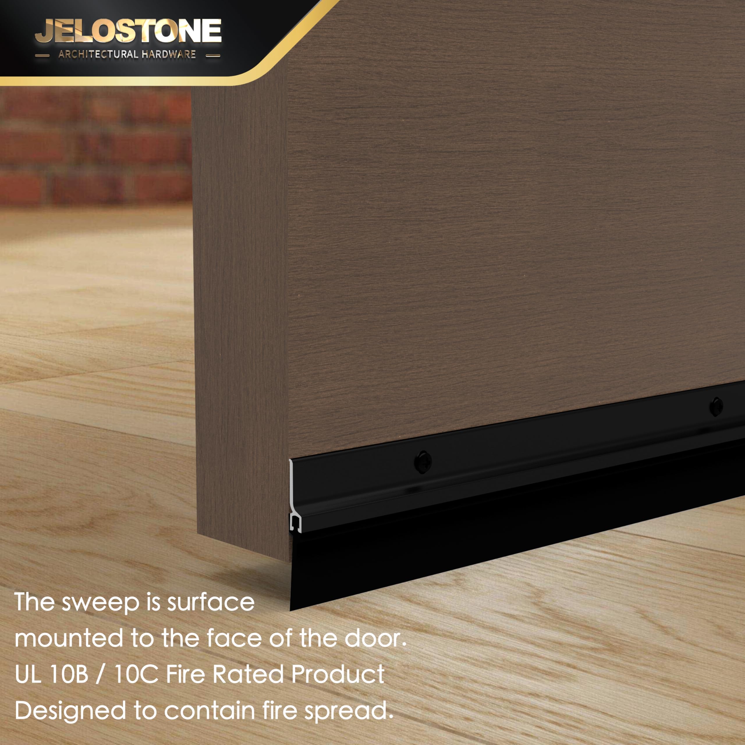JELOSTONE neoprene-insert seal blocks drafts and moisture for improved climate control