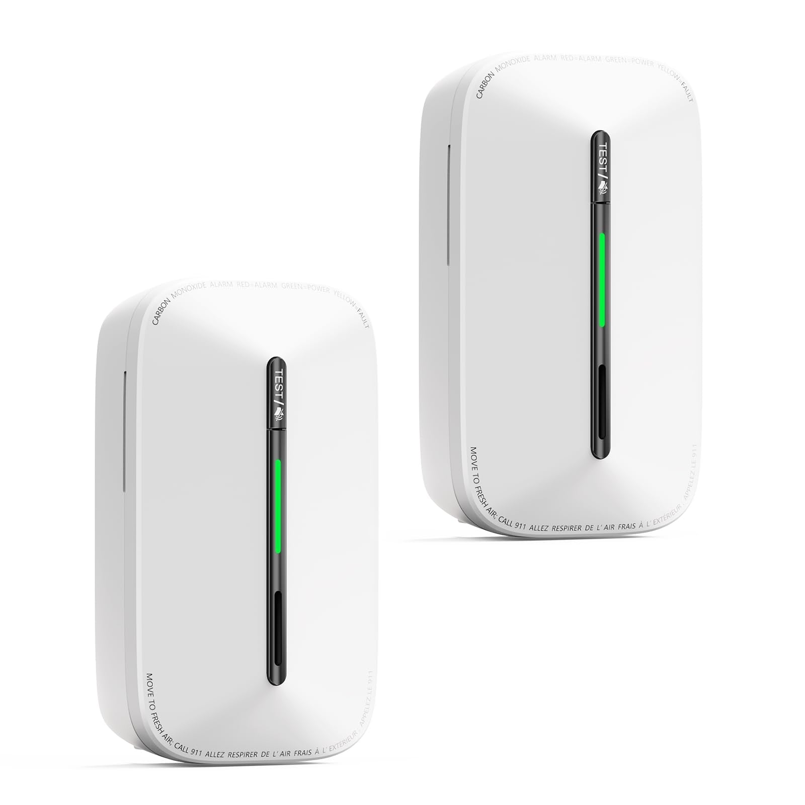 Jemay carbon monoxide detector plug-in for quick, reliable home placement.