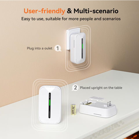 Jemay 85dB alarm wakes sleepers quickly during CO events.